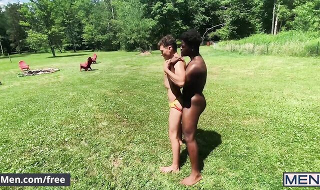 Boys - Bruno Cartella Sucks Ty Glisten's Thick Dark-Hued Pink Cigar & Gets His Caboose Banged By It