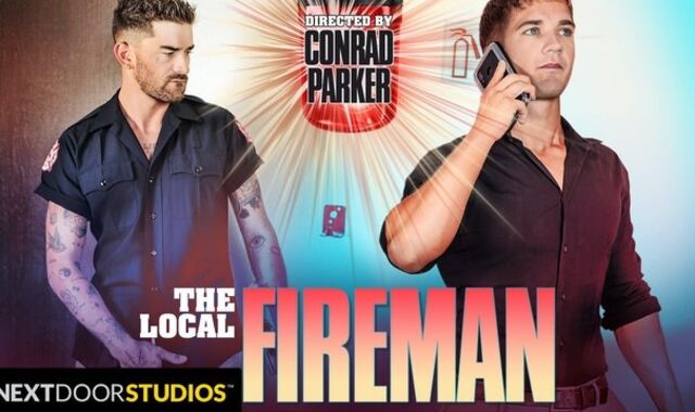 Firefighter Chris Damned Comes To Check Brandon Anderson's Pipes -NextDoorStudios
