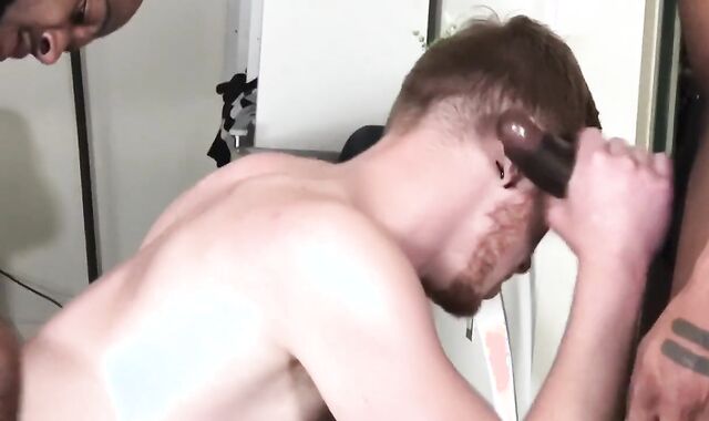 White twinky fellow gets boinked by two BBCs