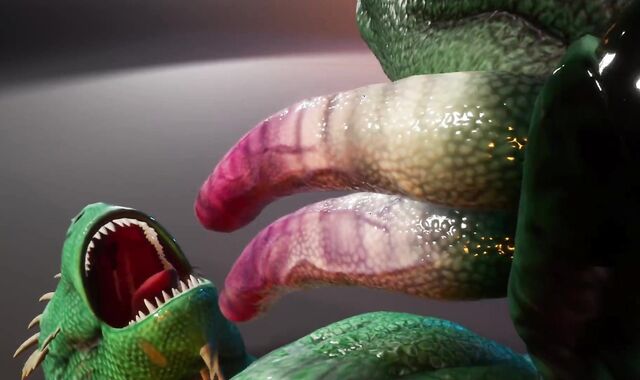 Scalie Reptile (Corbac) Gets Milked by Hefty Cock Rhino (Faggot Hookup) | Crazy Life Wool Coated