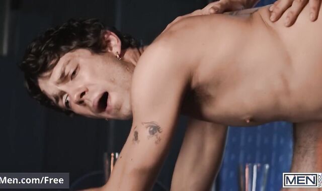 BOYS - Paul Wagner Leisurely Takes Off Down & Faps His Fuckpole Waiting For Mischievous Chris Super-Sexy To Deep-Throat It