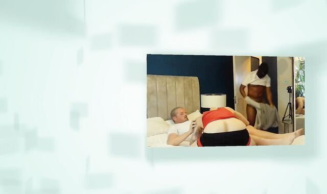 Str8 tattoo slobber-roast 3sum dark-hued & while