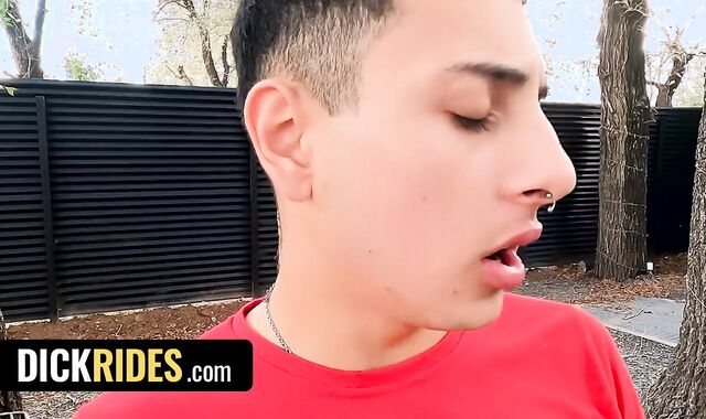 Latino Hottie With Incredible Body Uriel Simon Tongues Prick For A Free-For-All-For-All-For-All Cab Rail - Cock Rails