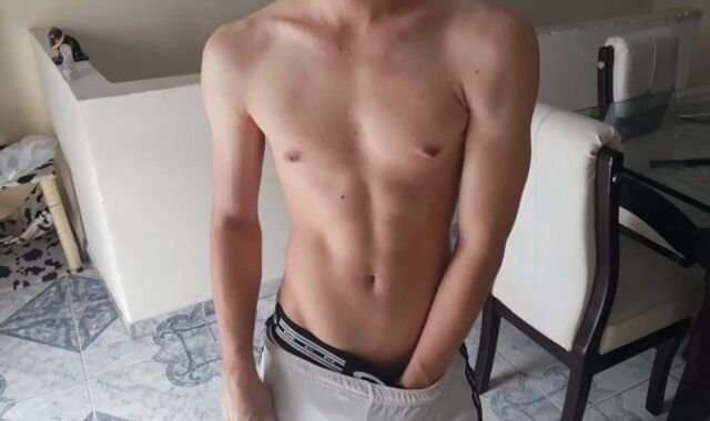 bony guy fumbles himself