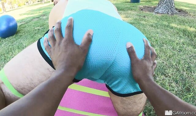 MenPov 2 Park Hunks Meet Up For Some Ambidextrous-Racial Sexy Time