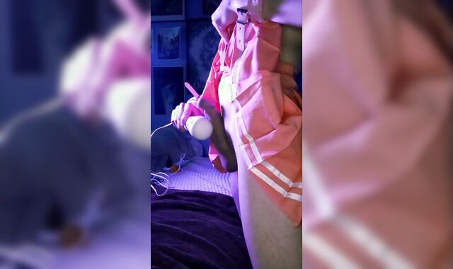 Astolfo Grinds and Screams on Massager Until He Ejaculates