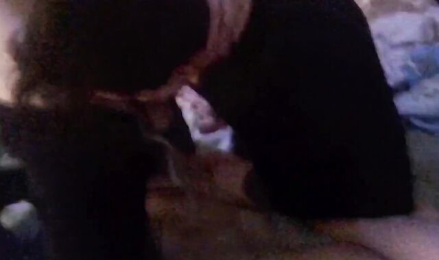 Evening touching with huge cock