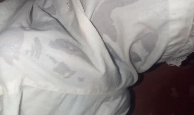 Trussed College Man Can't Hold It Anymore So He Pisses In His Beautiful Undies