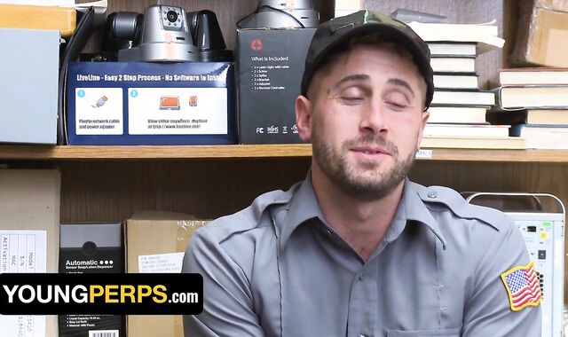 2 Naughty Officers Devin Trez & Wesley Forest Get Supah-Nasty In The Backroom Of A Supermarket - YoungPerps