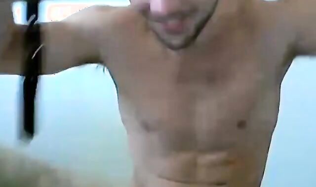 Horny jock Zack Randall deep throats himself and milks solo