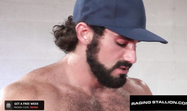 Burly Greasemonkey Boinks Warm Jock - Mike De Marko, Jaxton Wheeler - RagingStallion