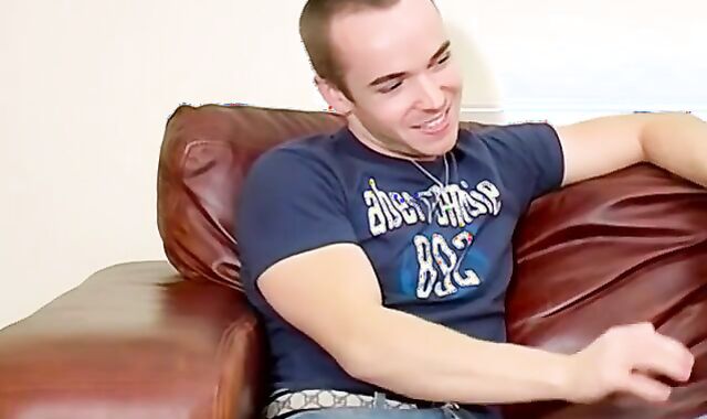 Interviewed UK jock Gabriel jerks while fapping off