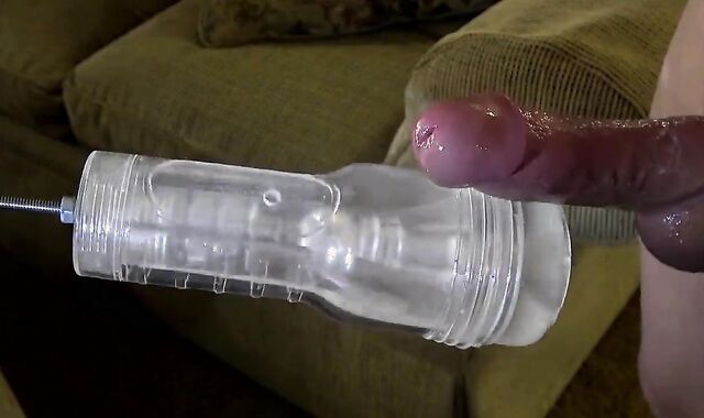 Afternoon fleshlight engorged spear fapping