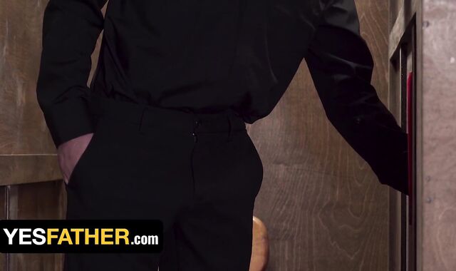 Altar Dude Mason Anderson Busts The Bishop's Bootie With Crimson-Warm Cum-Shot After Passionate Rip Up - YesFather