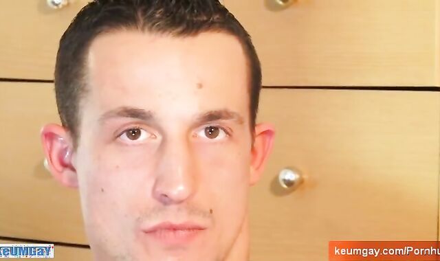 French gay-for-pay masculine gets masturbated in homosexual porno in spite of him : Nicolas