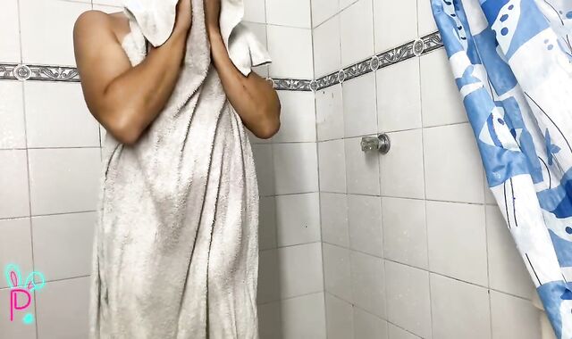 ENJOYING THE COLD WATER WHILE MY MAN ROD IS SUPAH-RED-HOT