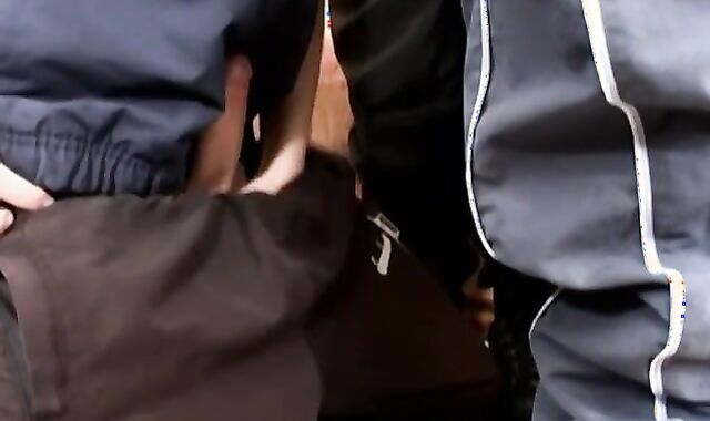 Dave Hilton and Lex Platinum-Blonde ass fucking penetration breed with Sykes Blackburn