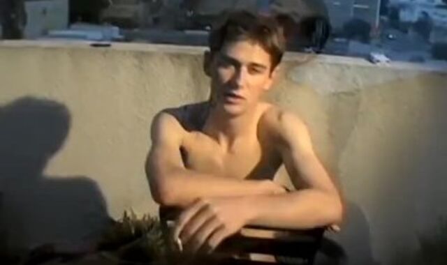 Crazy twink Shane Allen smokes cigars and taunts chisel solo