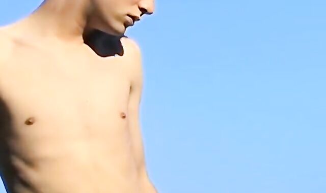 Crazy twink Shane Allen smokes cigars and taunts chisel solo