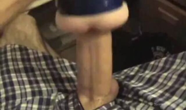 College School Chick in Loose Boxers Jacks Off With Fleshjack