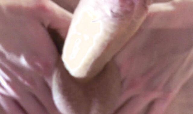 Pop-Shot on your face / sack of babymakers on your face / close up