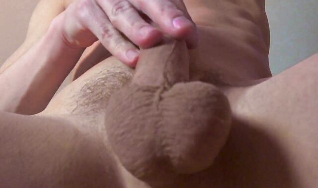 Pop-Shot on your face / sack of babymakers on your face / close up