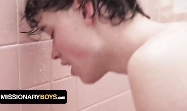 Ultra-Super-Cute Curly Youngster Mel Grey Gets Astonished And Plowed By 2 Fuck-Sticks In The Bathroom - Missionary Dudes