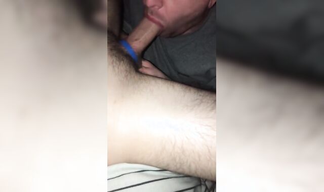 Hetero dude gets faggot gargle off