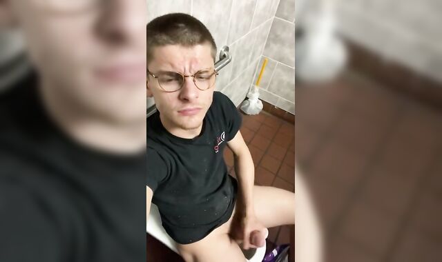 Nasty Mega-Slut Cum in Public Stall Beside Co-worker - (OF-@tylerxharmony)