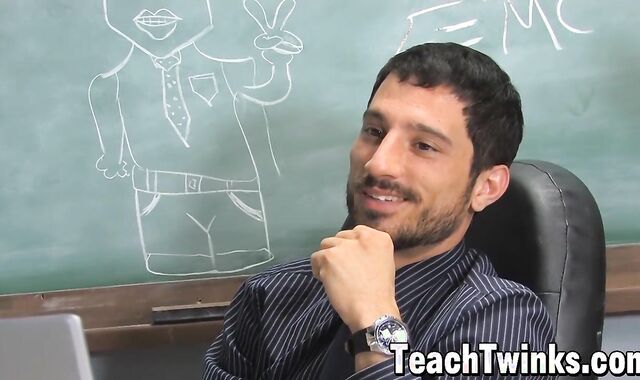 Nice youngster Jason Alcok booty-ravage plumbed by tutor Harry Cox