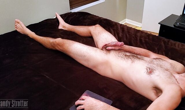 Gigantic Trouser Snake Wool Adorned Str8 Man's Verbal Orgasm (Wide Angle Version)