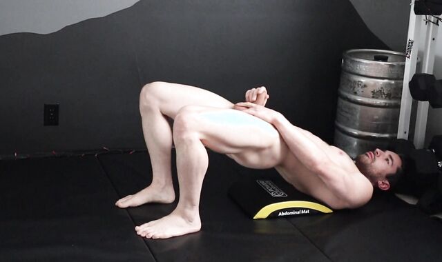 Core workout & LARGE cum-shot (over my shoulder!)