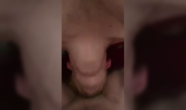 Huge 11 inch white jizz-shotgun opens up out and penetrates mouth rough