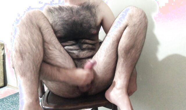 Very wooly glorious solo male currency-shot yam-sized gravy on stool