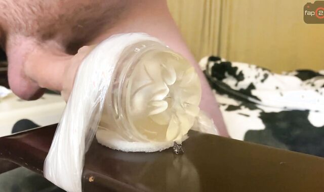 Strenuous Guy Climax while Screwing Fleshlight with Shrieks and Sloppy Talk until Xxl Currency-Shot - 4K