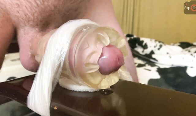 Strenuous Guy Climax while Screwing Fleshlight with Shrieks and Sloppy Talk until Xxl Currency-Shot - 4K