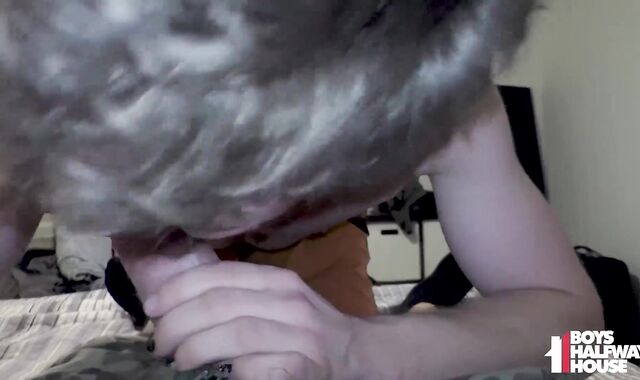 Str8 Jock Gives Flawless Deep Throat Pleasure To Dad POINT OF LOOK