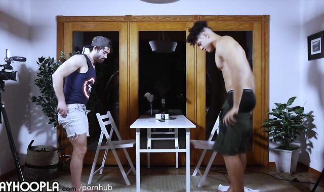 WOW! Dark-Hued str8 yam-sized dude schlong jock ravages wooly faggot