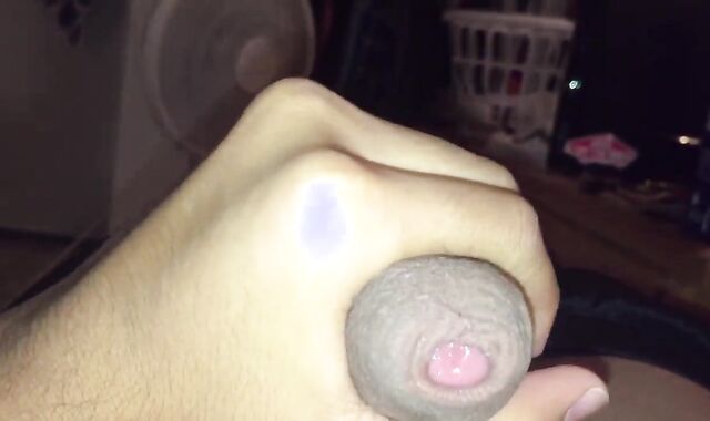 18 year senior Latino masturbates solo