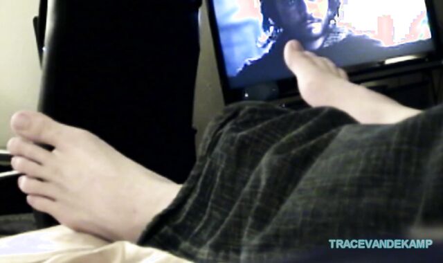 Toe Blower - Toe Pulverized - Jizz On Soles of Lad Feet - Faggot Foot Fetish Assfucking