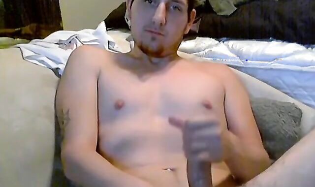 Twink first-timer Wyatt Blaze jacks and anal invasion foray invasion plays solo