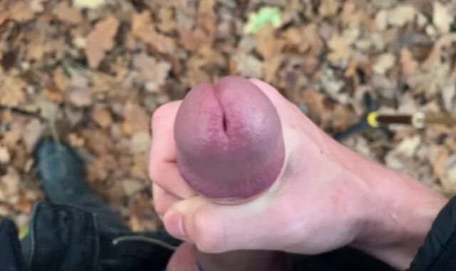 Teenager Use Wood Ring for The FIRST-EVER-EVER TIME, HARD ORGASM ! OUTDOORS ! / BRILLIANT DUDE-MEAT /