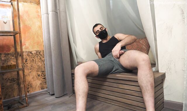 Faggot-For-Pay Turkish hairy man Emil emotionally masturbates off his gigantic wood OnlyFans/WorldStudZ