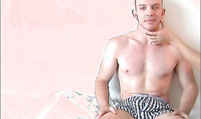 My super-jaw-pulling down fit beefy neighbor serviced in a homo porno in spite of him