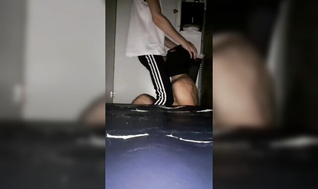 Scally Man Pounds Throat Rock-Hard