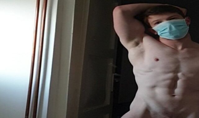 quattro4fans again with his 20cm 8inch man rod insatiable jerkin off very orgasmic getting sweat-drenched and posing