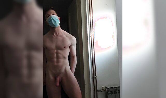 quattro4fans again with his 20cm 8inch man rod insatiable jerkin off very orgasmic getting sweat-drenched and posing