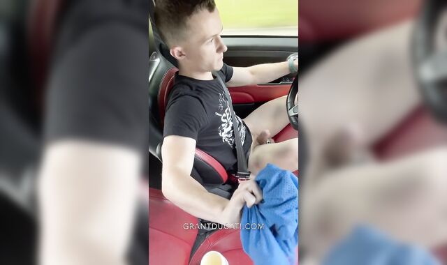 Had to Pull Over to Jizz (Jerking Off While Driving)