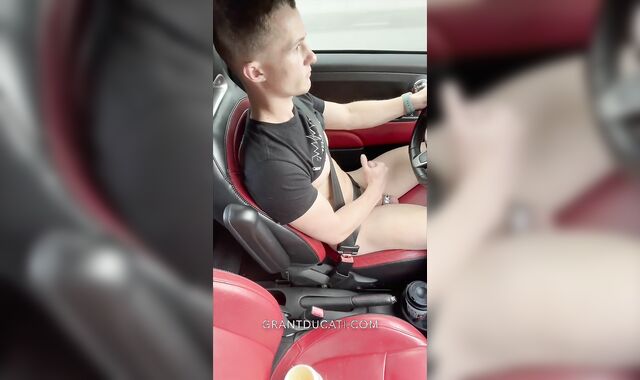 Had to Pull Over to Jizz (Jerking Off While Driving)