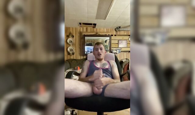 Supah-Lovely masturbate into jizm shot